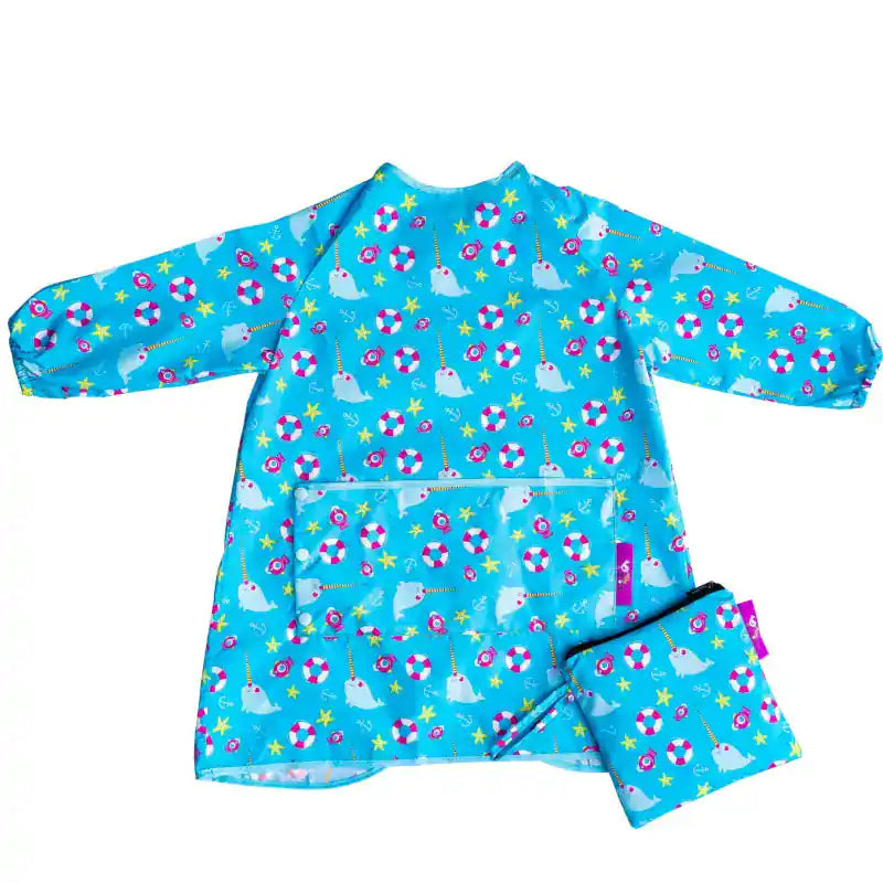 Bavoir tablier manches longues multicœurs 1-3 ans Jolie saison - Le Bavoir tablier manches longues multicœurs 1-3 ans Jolie saison - Le