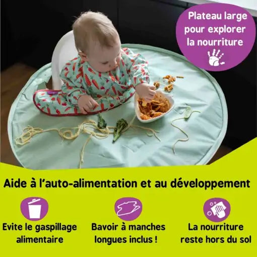 Bavoir à manches pour bébé : Aubert