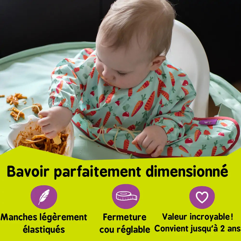 Kit bavoir bébé et plateau tidy tot Mon Ptit Hêtre Grenoble